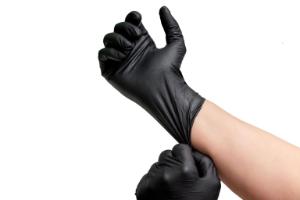VWR® Black µltra light nitrile examination gloves