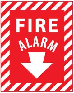 Fire Alarm Signs, National Marker