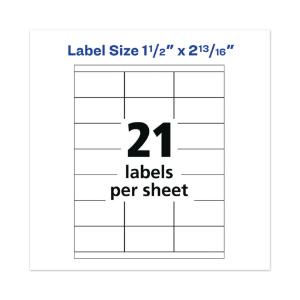 Labels for copiers, white