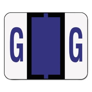 Labels, letter G, violet
