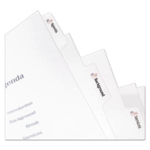 Avery® Index Maker® Clear Label Punched Translucent Dividers