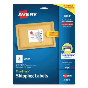 Avery shipping labels with trueblock technology