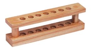 7-Place Wood Test Tube Support