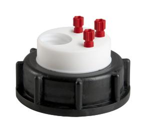 Safety waste cap, 3 capillary connectors