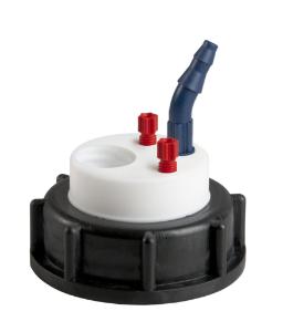 Safety waste cap, 2 capillary connectorsand 3 tubing connector