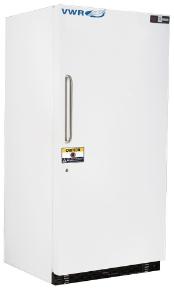 Standard manual defrost laboratory freezer, 30 CF, exterior