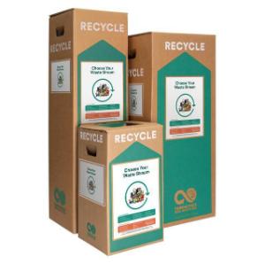 Synthetic disinfectant wipes recycling boxes