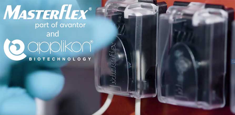 Applikon mini bioreactor using Cole-Parmer Miniflex pump 