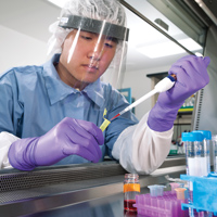 Head-to-toe protection for laboratory research